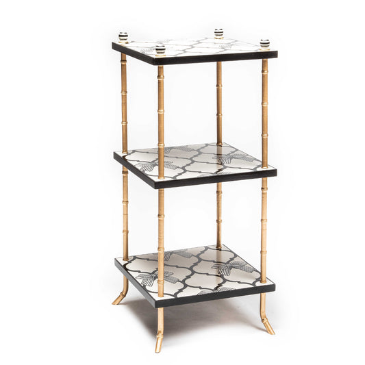 MacKenzie-Childs Pretty As A Bow 3 Tiered Table *In-Store Pickup Only*