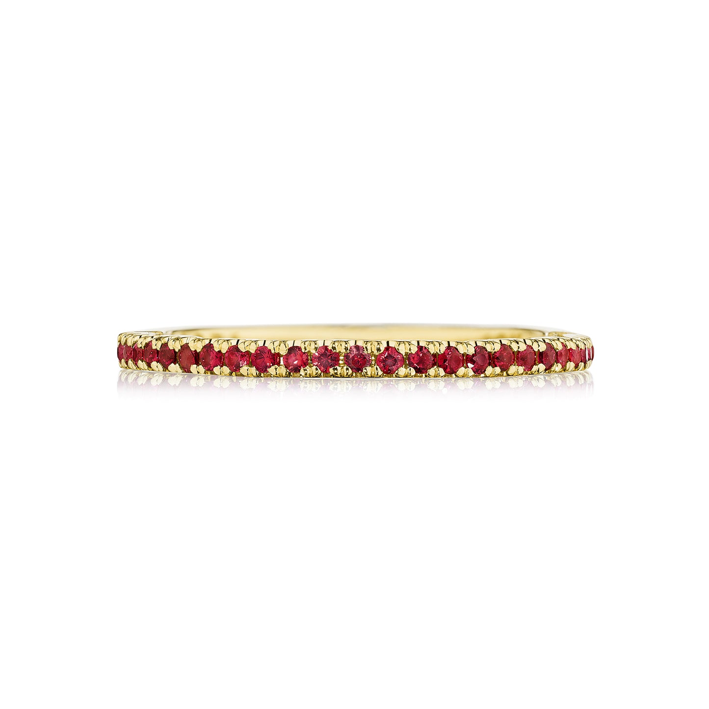 Tacori Sculpted Crescent String of Rubies Ring