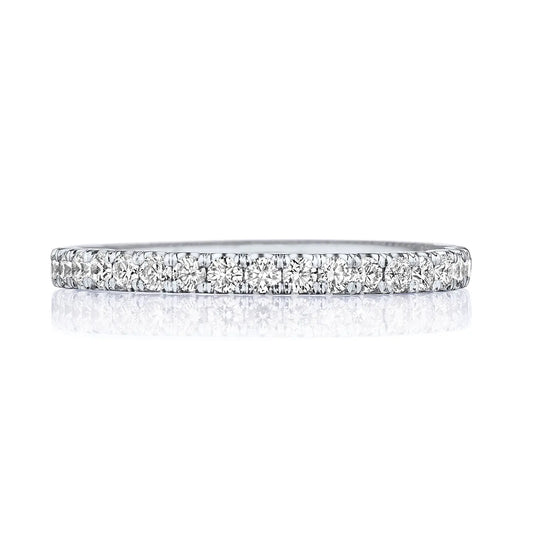 Tacori 18k Gold Sculpted Crescent String of Diamonds Band