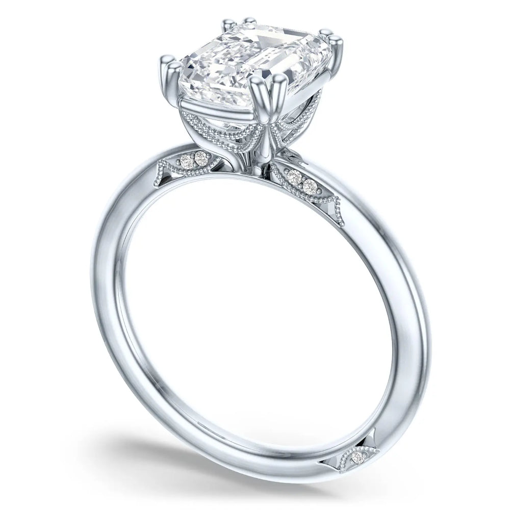 Tacori Simply Tacori Emerald Solitaire Engagement Ring