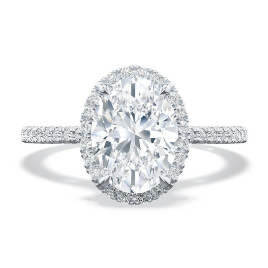 Tacori Simply Tacori 18k Oval Bloom Engagement Ring