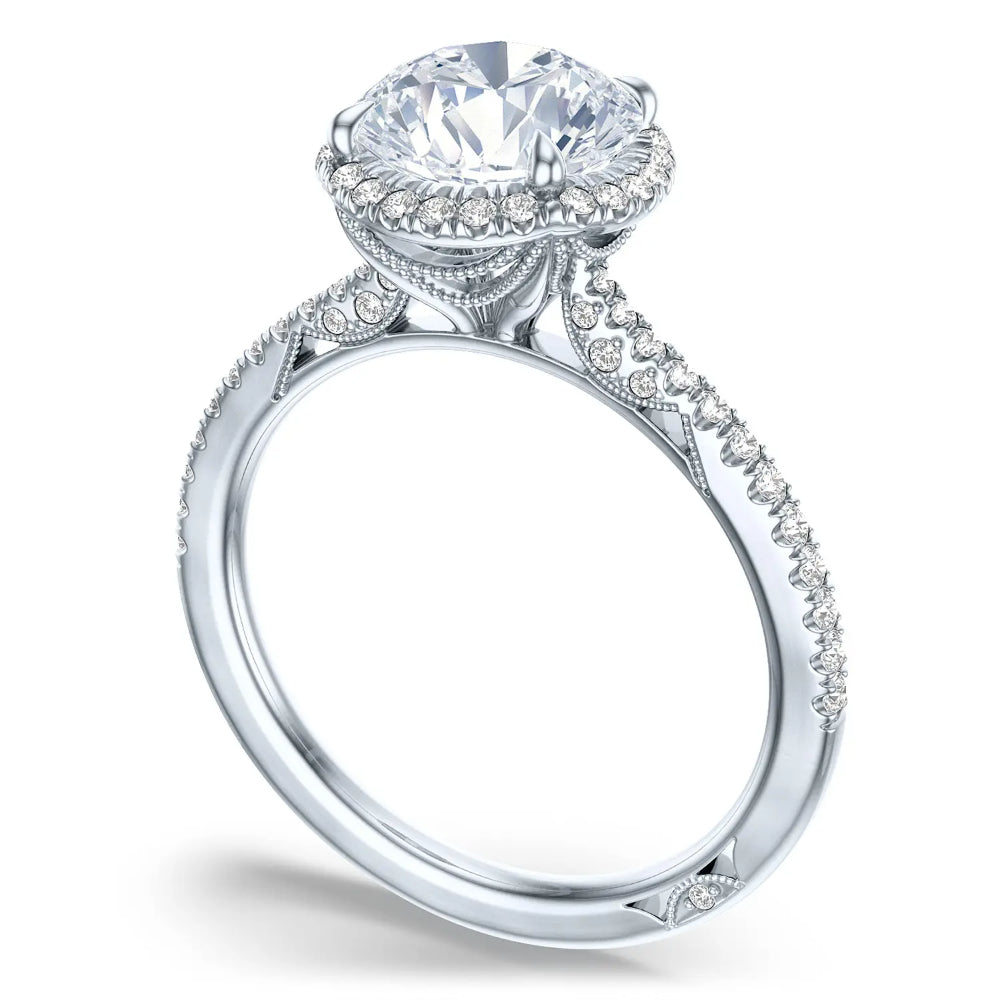 Tacori Simply Tacori Platinum 7.5mm Round Bloom Engagement Ring