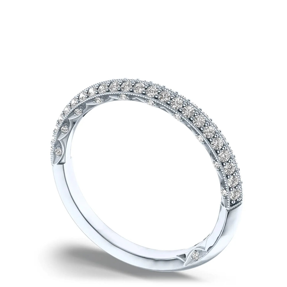 Tacori Sculpted Crescent Knife Edge Wedding Band