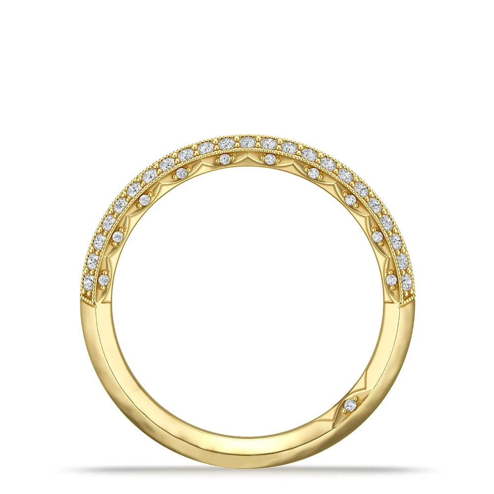 Tacori Sculpted Crescent Knife Edge Wedding Band