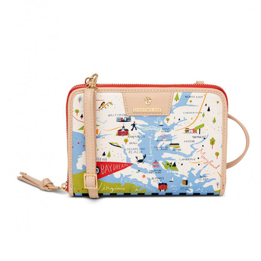 Spartina Bay Dreams All-in-One Phone Crossbody