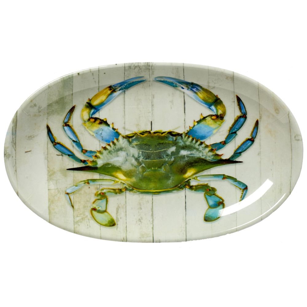 Galleyware Blue Crab - 8" Tidbit Tray