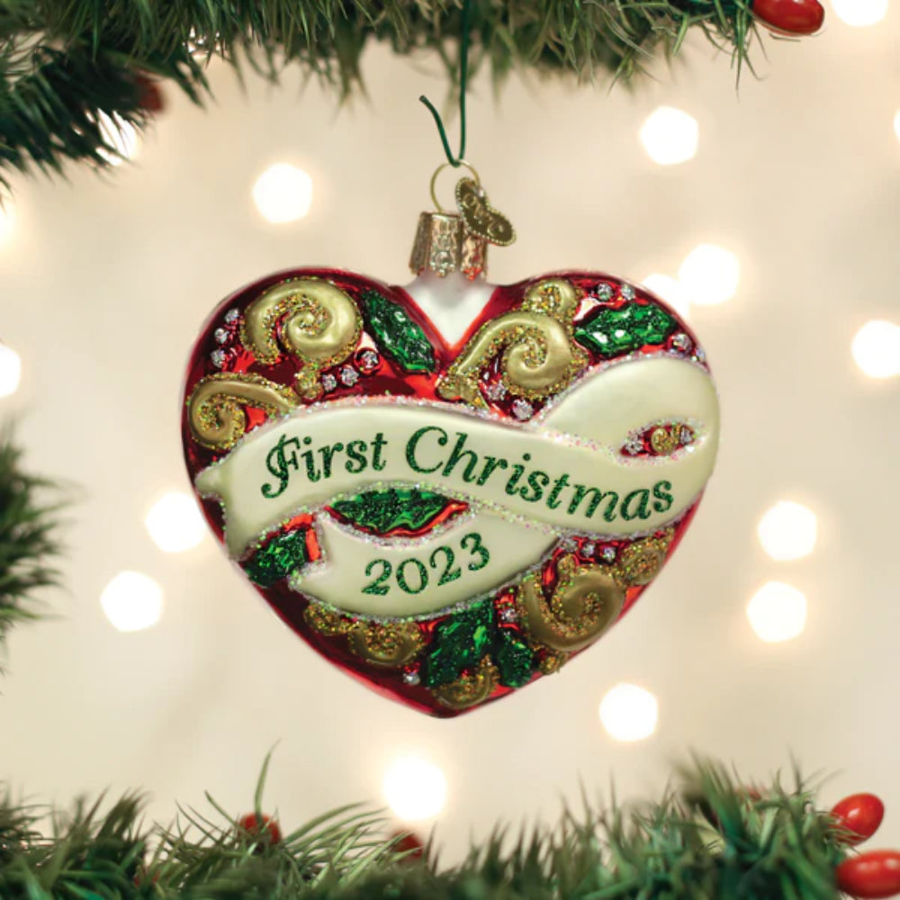 OWC 2023 First Christmas Heart Ornament