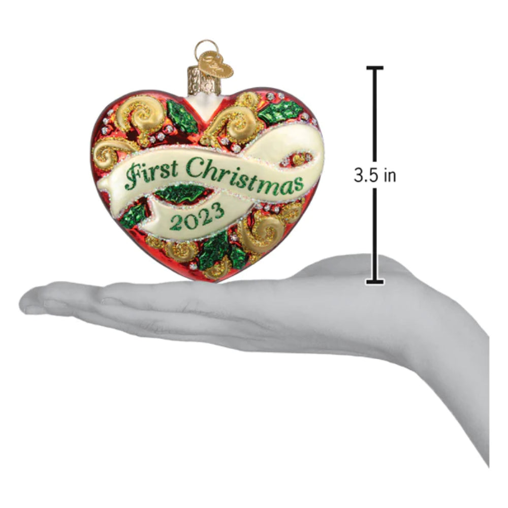OWC 2023 First Christmas Heart Ornament