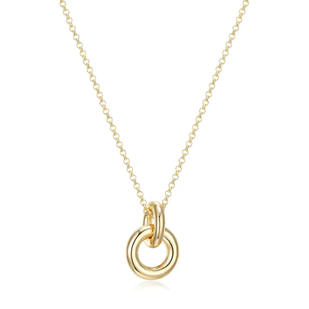 Elle "Simpatico" Hoop Circle Drop Pendant