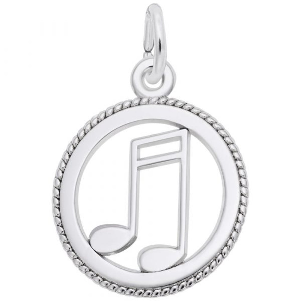 Sterling Silver Musical Note Charm