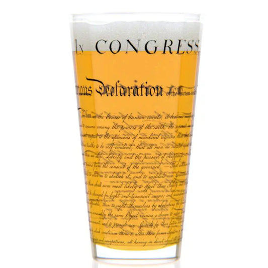 Well Told Declaration of Independence Pint Glass