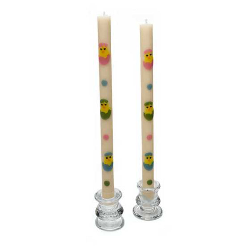 MacKenzie-Childs Which Came First Dinner Candles - Set of 2