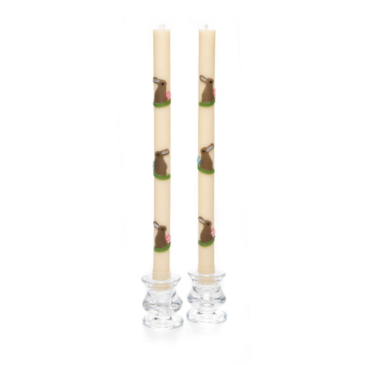 MacKenzie-Childs Egg & Bunny Dinner Candles - Set of 2