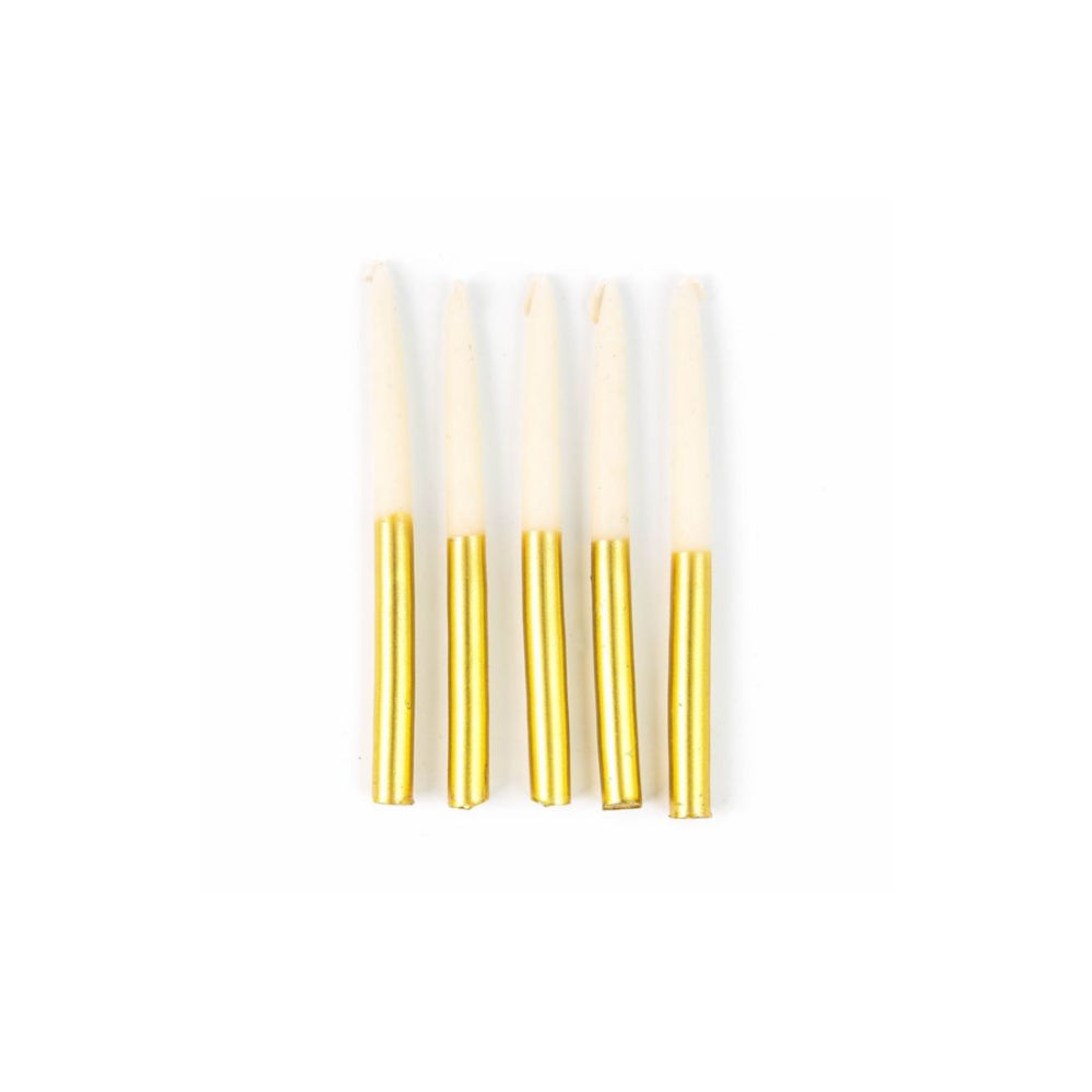 MacKenzie-Childs Hanukkah Candle Set-Gold