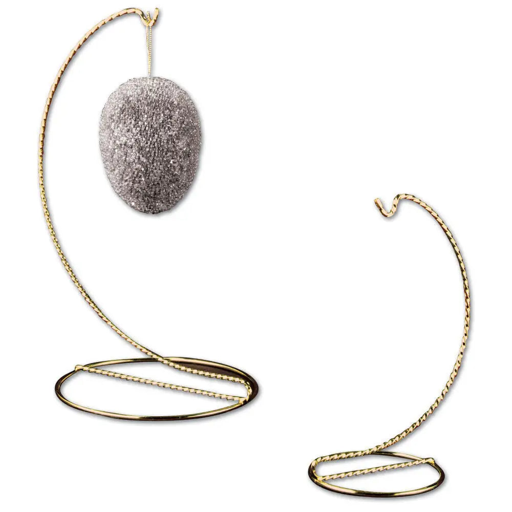 Twisted Brass Wire Ornament Tree