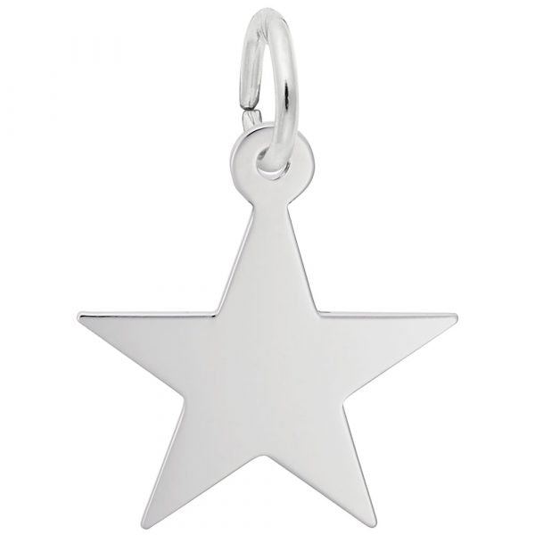 Sterling Silver Star Classis 5 Charm