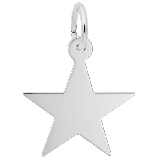 Sterling Silver Star Charm, Classic Series