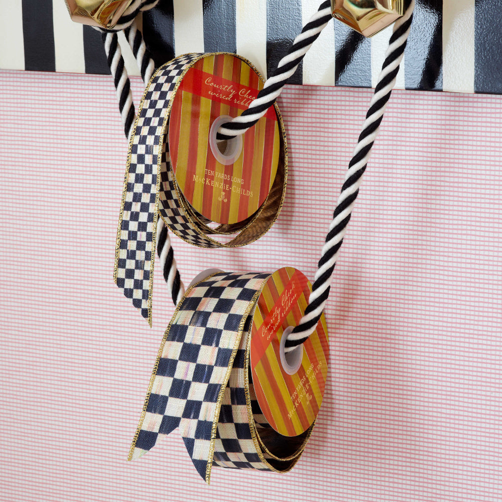 MacKenzie-Childs Courtly Check 2" Ribbon