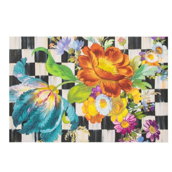 Flower Floor Mat / Rainbow × Ecru beige Amazon.co.jp: フラワーフロアマット Rainbow × Ecru beige 村上隆