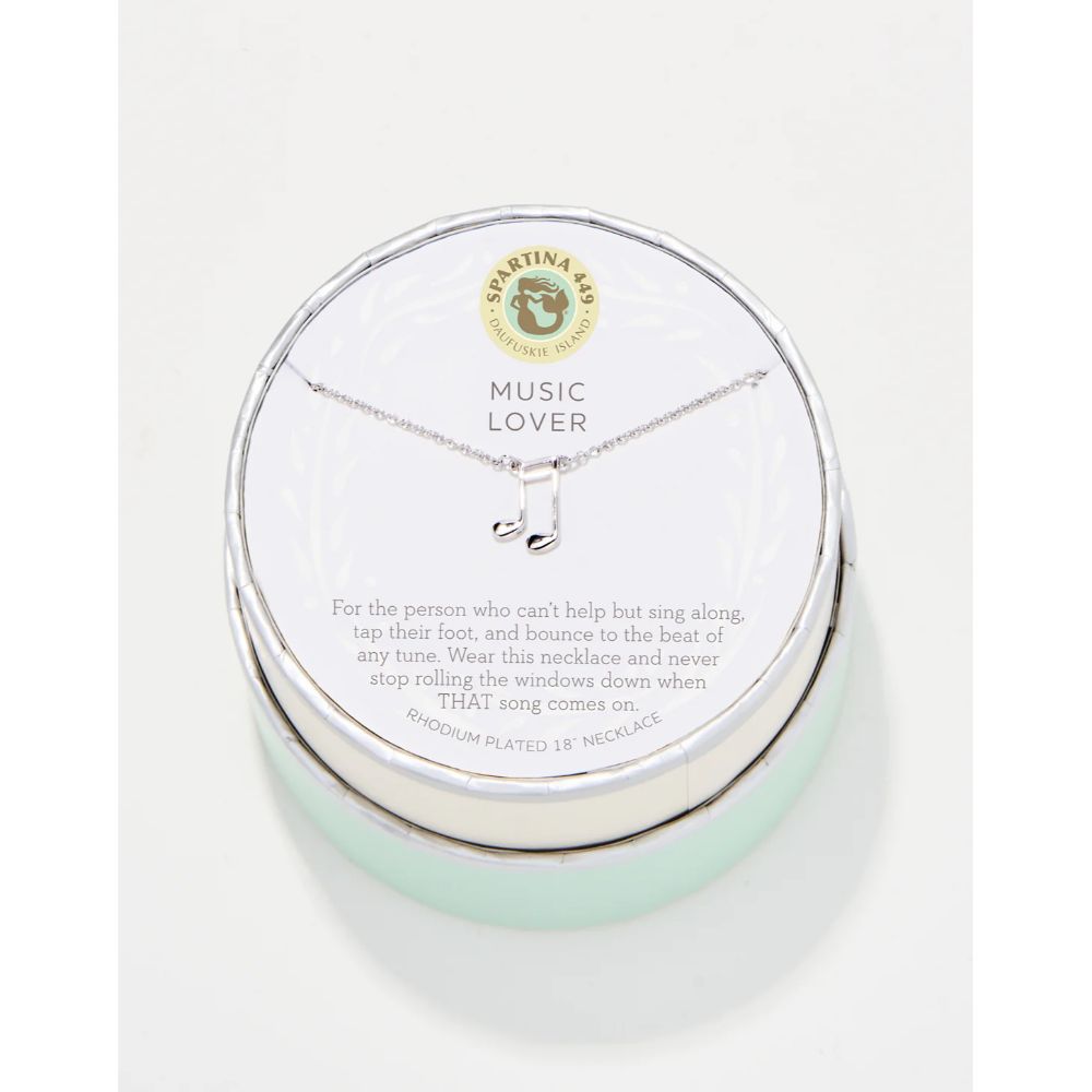 Spartina Sea La Vie 18" Music Lover Note Necklace