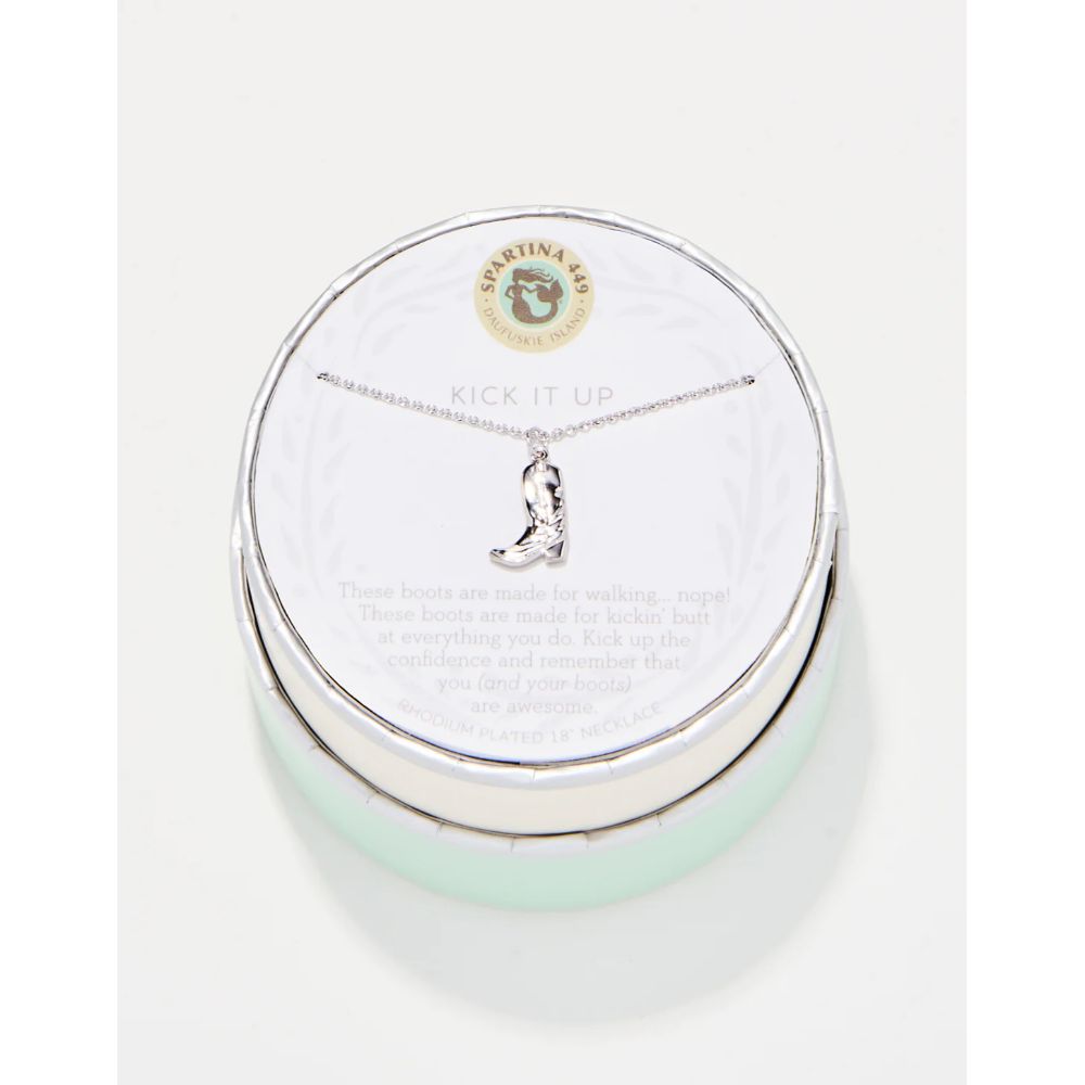 Spartina Sea La Vie 18" Kick It Up Cowgirl Boot Necklace