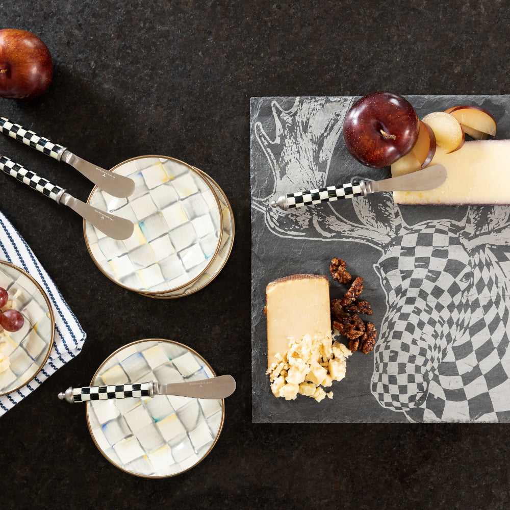 MacKenzie-Childs Supper Club Spreaders Set - Courtly Check