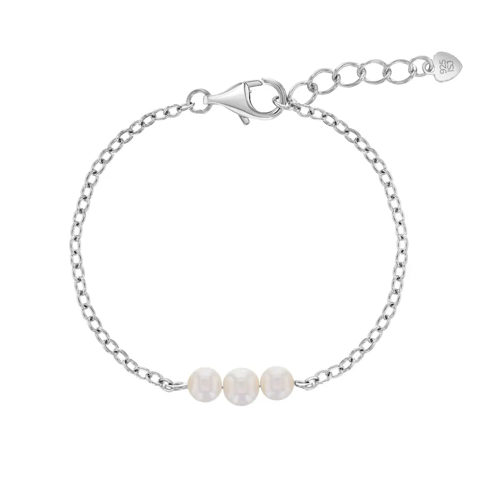 Children's Sterling Silver Freshwater Cultured Pearl Bracelet