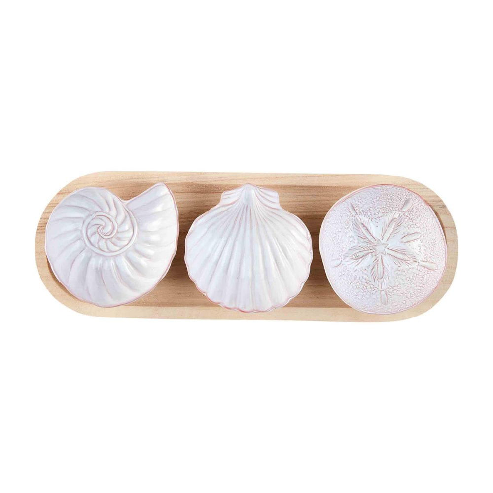 Mud Pie Shell Dip & Tray Set