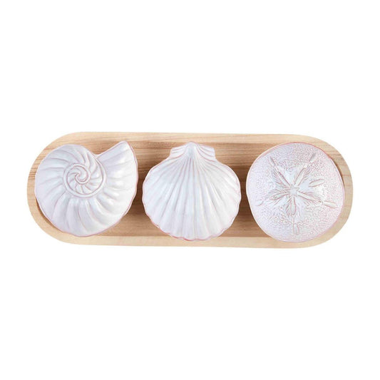 Mud Pie Shell Dip & Tray Set