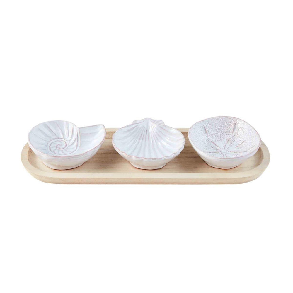 Mud Pie Shell Dip & Tray Set