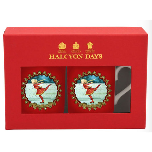 Halcyon Days Christmas Ice Staking Mug Set