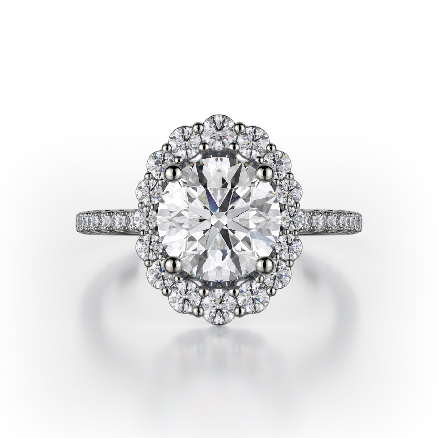 Michael M Defined Engagement Ring