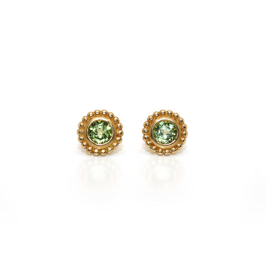 Peridot Stud Earring