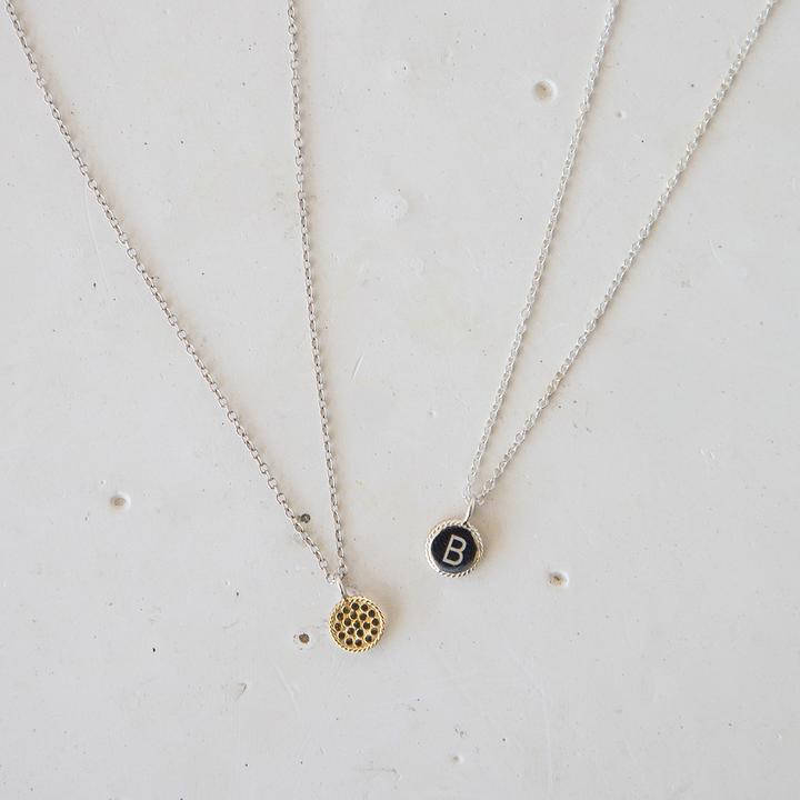 Anna Beck Engravable Mini Circle Necklace