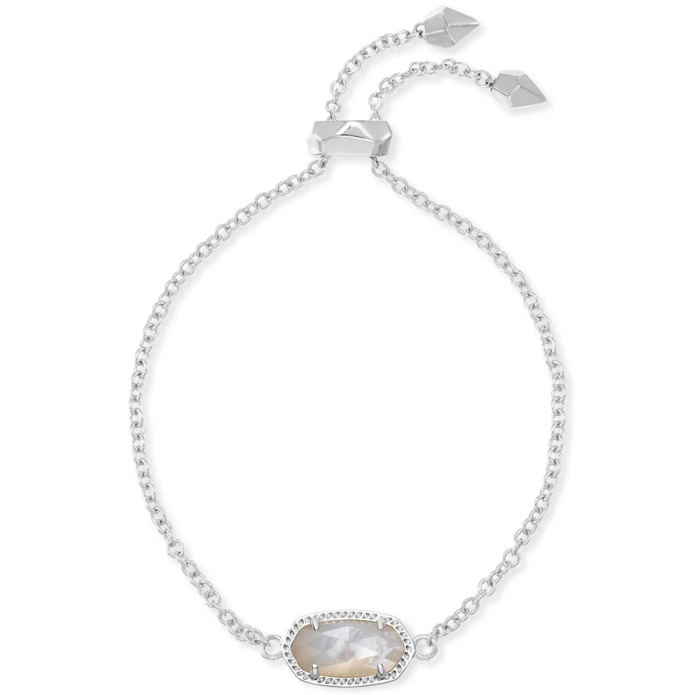 Kendra Scott Elaina Adjustable Chain Bracelet in Ivory Mother-of-Pearl