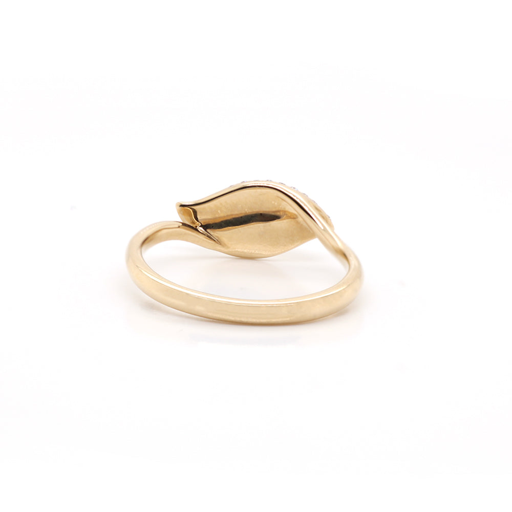 Estate Gold Leaf Ring