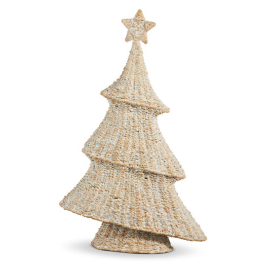Raz Imports Whitewash Flat Woven Tree