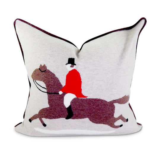 Pomegranate Luxe Hunt Throw Pillow Cover