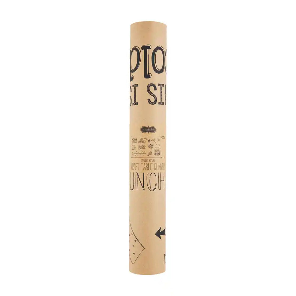 Mud Pie Art Kraft Table Runner Roll