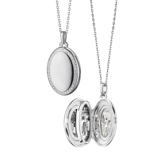 Monica Rich Kosann The Four Image "Midi" Sapphire Locket