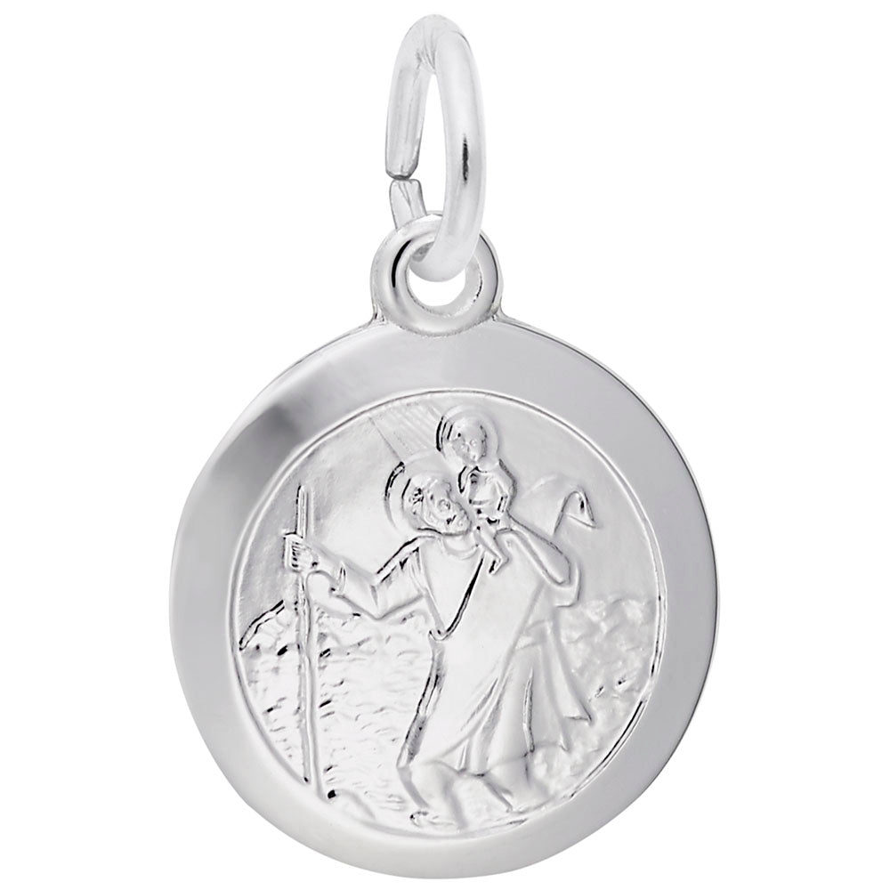 Sterling Silver Small St .Christopher Charm
