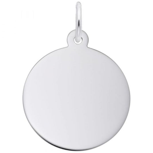 Sterling Silver Small Disc Charm