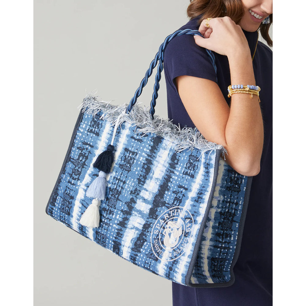 Spartina Seacoast Tote Oyster Factory Tides