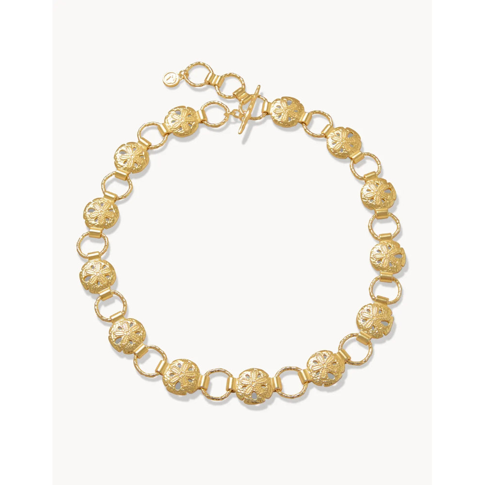 Spartina Sand Dollar Chain Necklace - 18" Gold