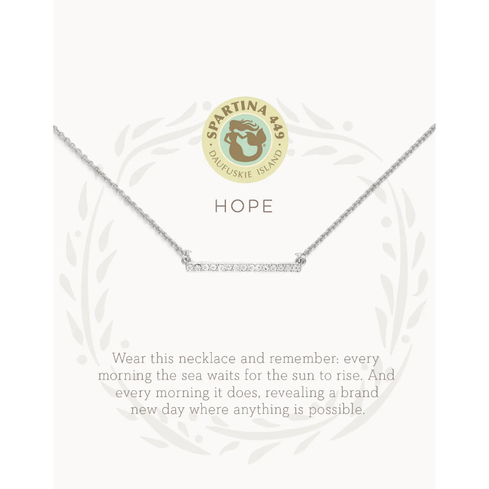 Spartina Sea La Vie Hope Necklace- Silver