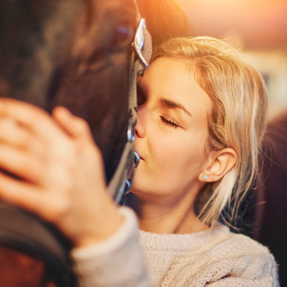 Children's Sterling Silver Shoe Horse Equestrian Stud Earrings