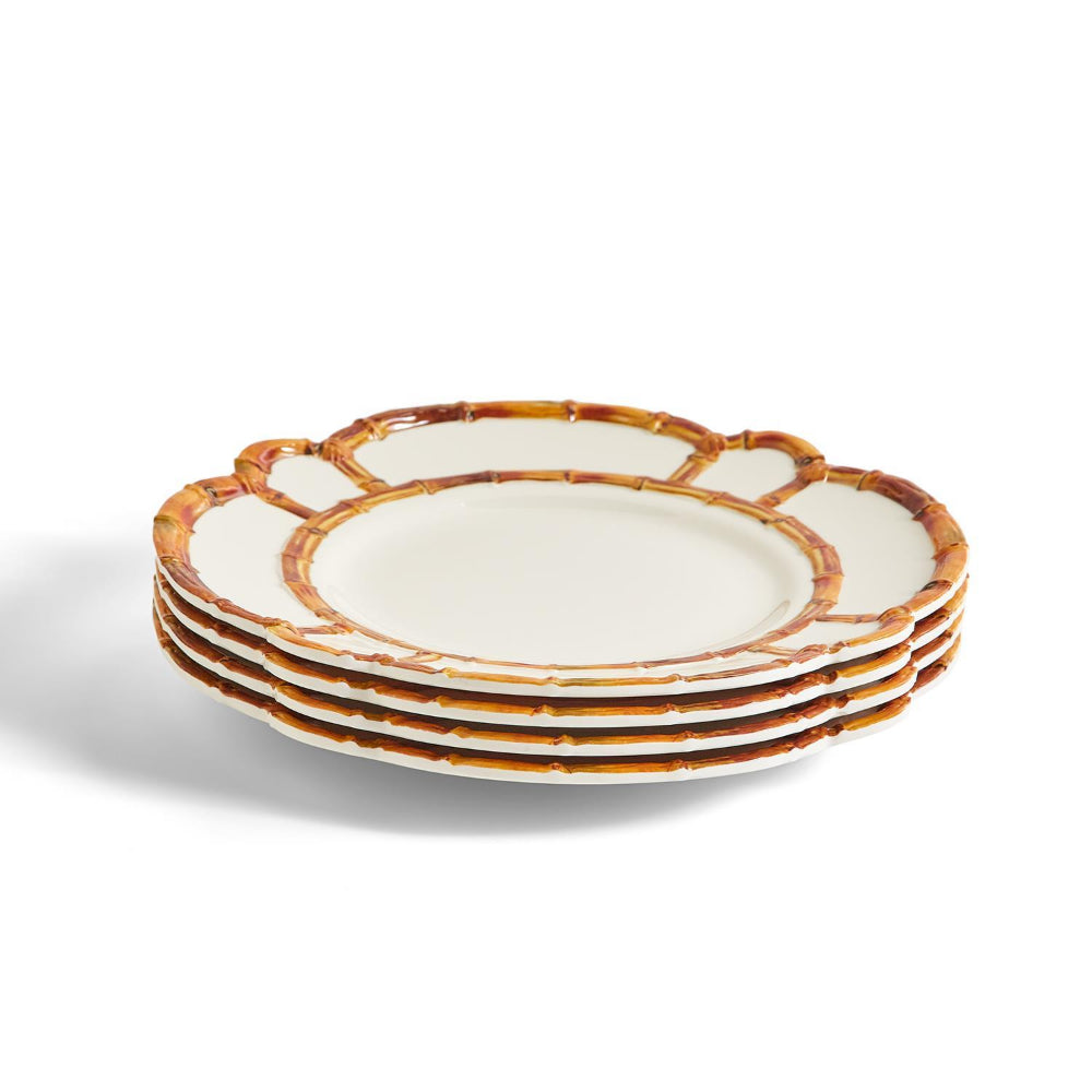 Two's Company Bamboo Touch Dinner Plate