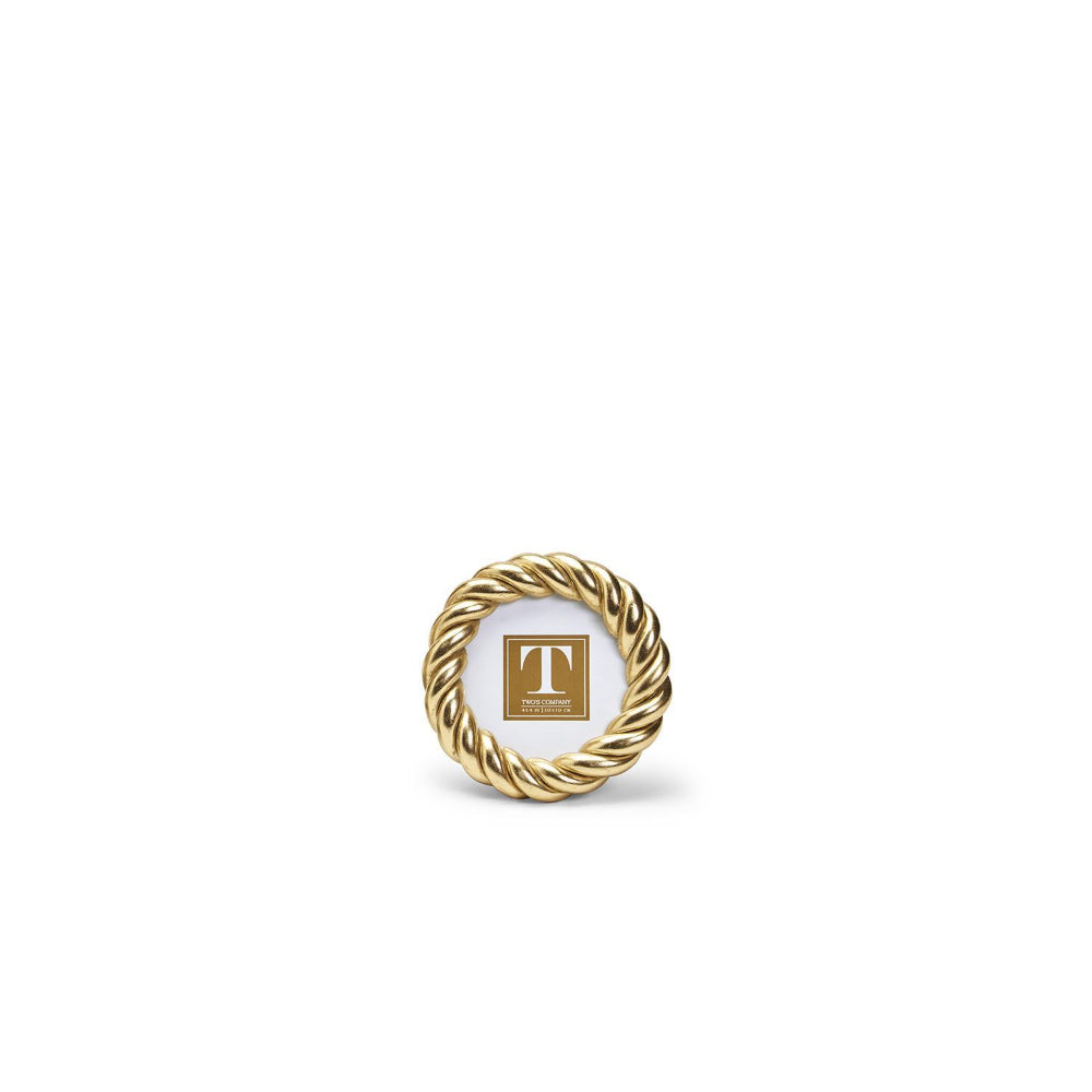 Two's Company Gilded Rope Gold Finish Photo Frame – Smyth Jewelers