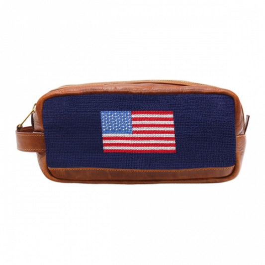 Smathers & Branson American Flag Needlepoint Toiletry Bag