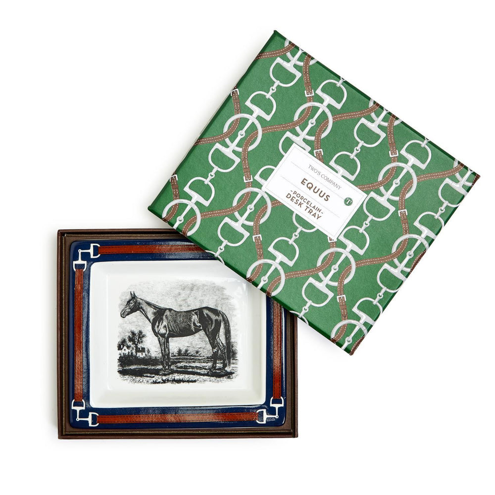 Two's Company Equus Decorative Desk Trays in Gift Box Smyth Jewelers